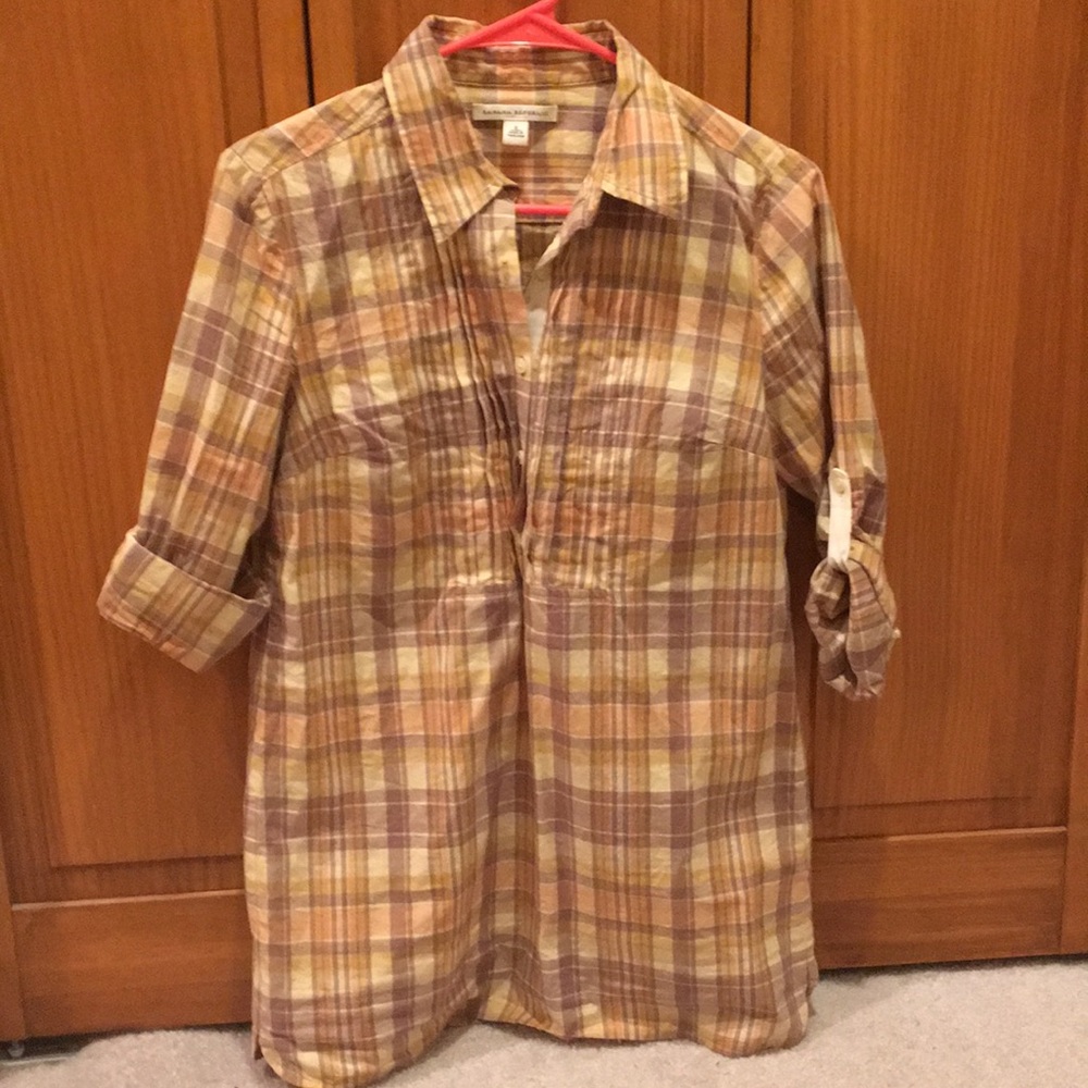 Banana republic plaid shirt